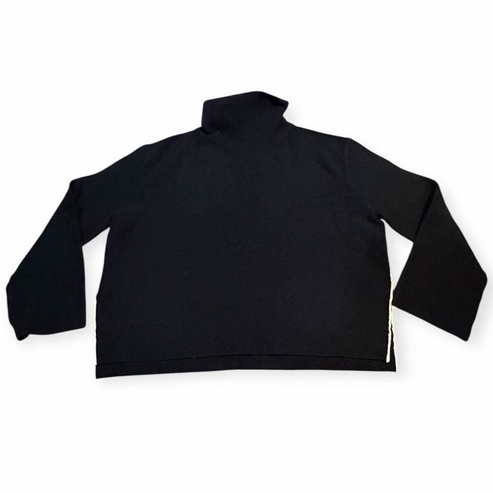 NWT BURU Women’s Black Long Sleeve Diane Turtleneck Sweater Size Medium